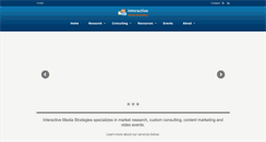 Desktop Screenshot of interactivemediastrategies.com