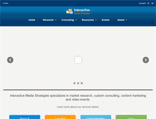 Tablet Screenshot of interactivemediastrategies.com